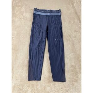 Nike Pro Hypercool Compression Training Cropped‎ Tights Medium Gray Blue